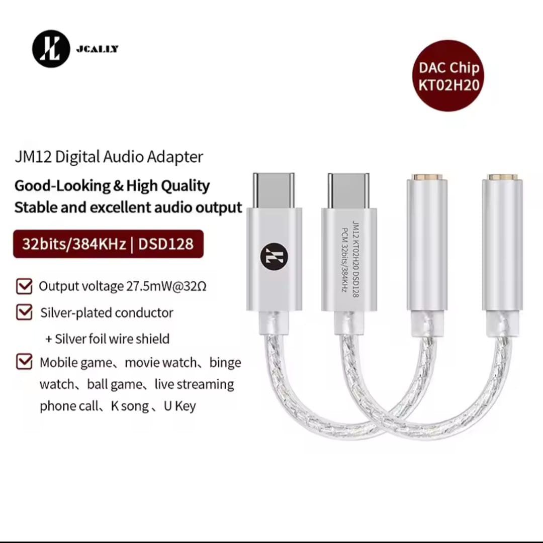 JCALLY JM12 Type-C to 3.5mm DAC Dongle – JCALLY price in Bangladesh