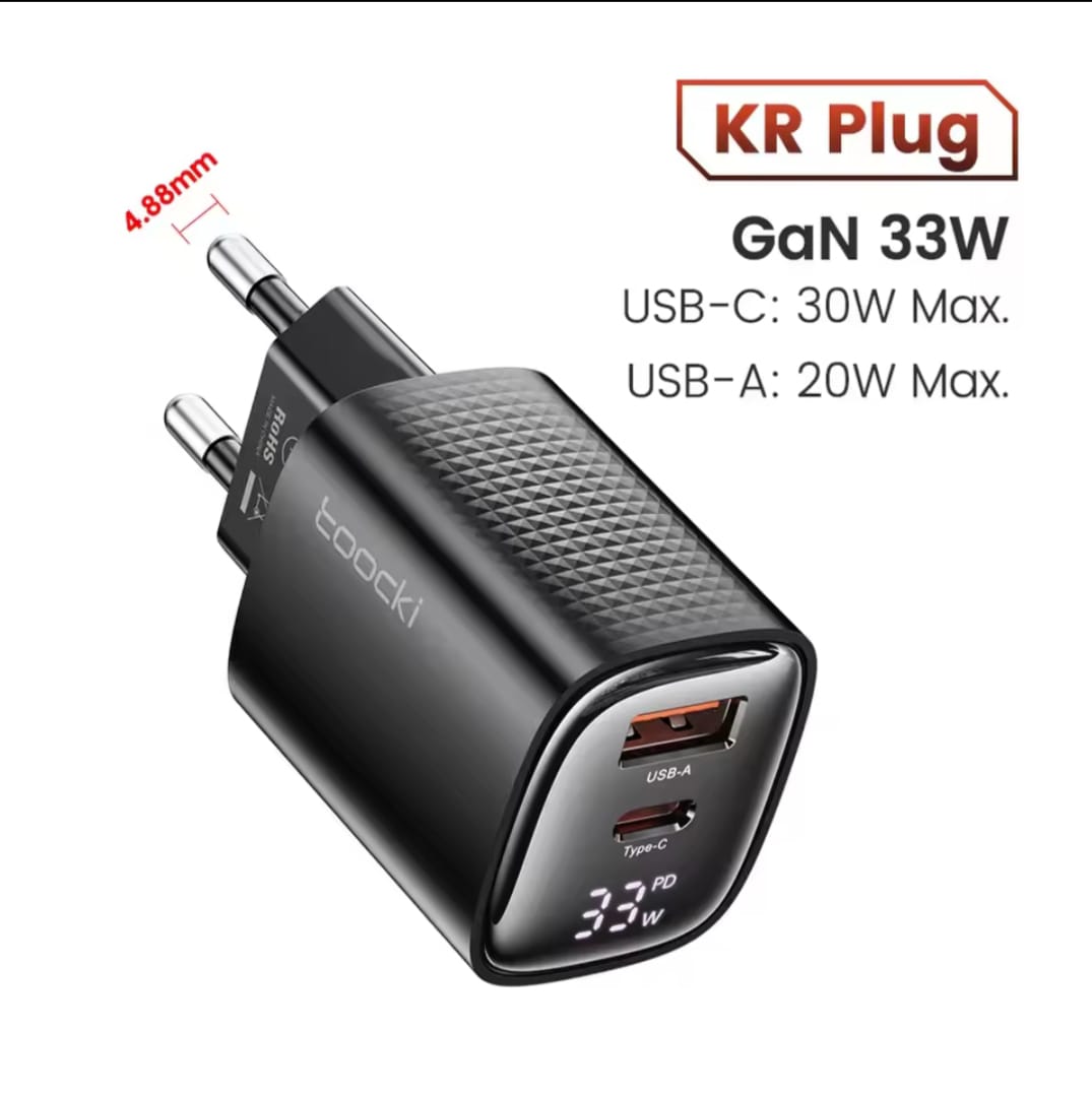 Toocki 33W GaN Fast Charger with Digital Display – Toocki price in Bangladesh