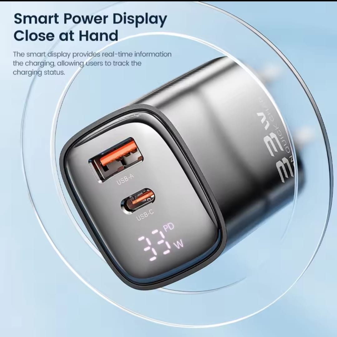 Toocki 33W GaN Fast Charger with Digital Display photo 2